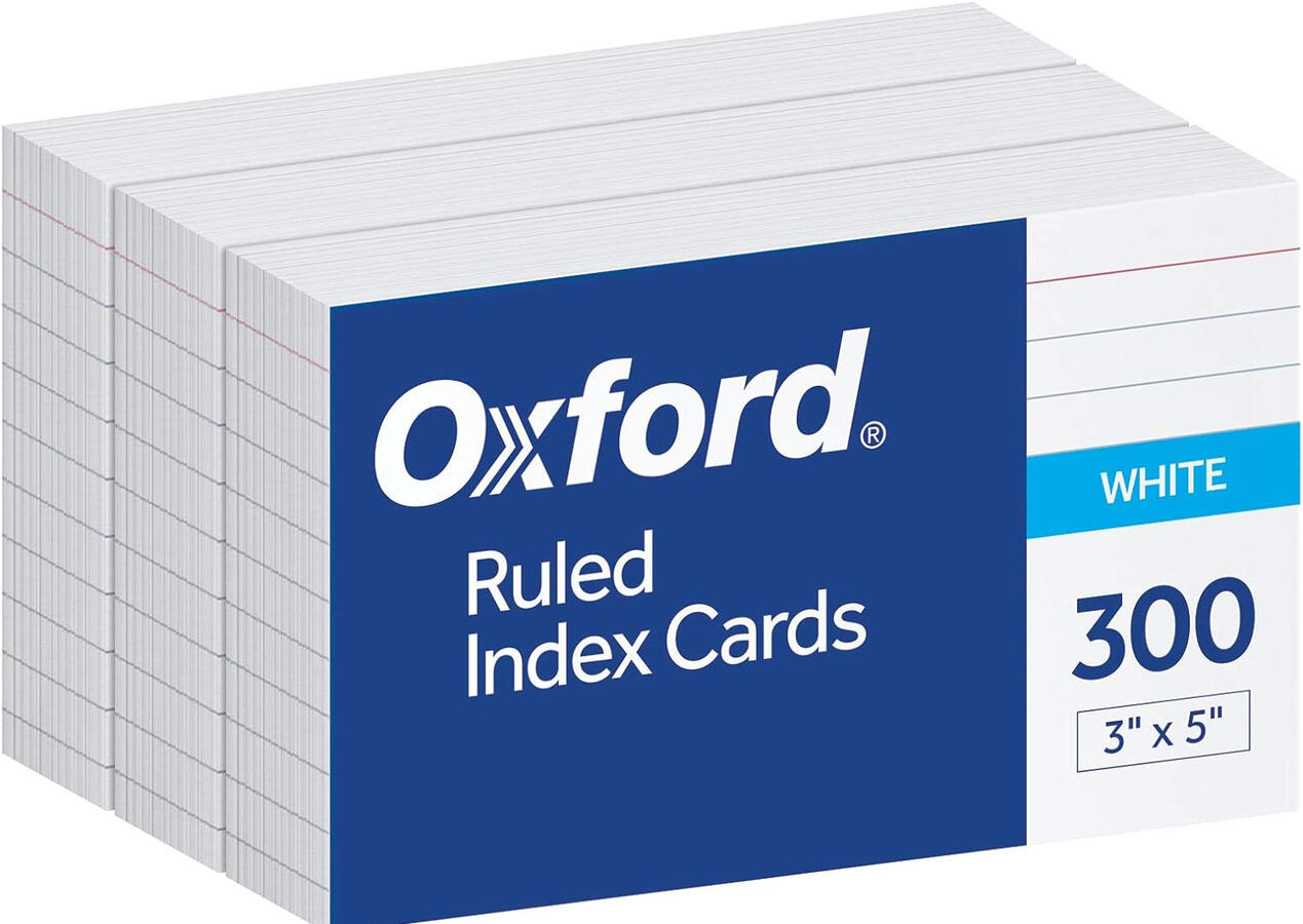 White Index Cards